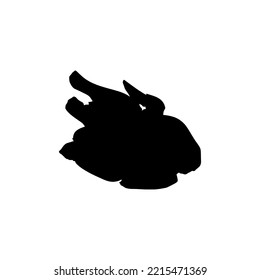 Silhouette of the Chicken Meat for Logo, Apps, Website, Pictogram,  Art Illustration or Graphic Design Element. Vector Illustration