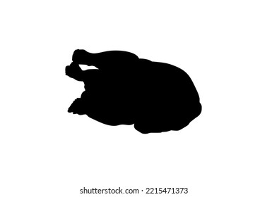 Silhouette of the Chicken Meat for Logo, Apps, Website, Pictogram,  Art Illustration or Graphic Design Element. Vector Illustration