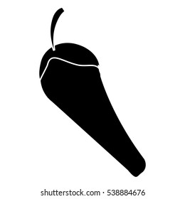 silhouette chili pepper vegetable