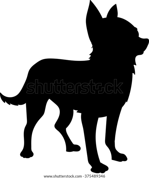 Silueta De Un Chiwawa Vector De Stock libre De Regal as 375489346 