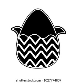 silhouette chocolate egg easter with figures decoration