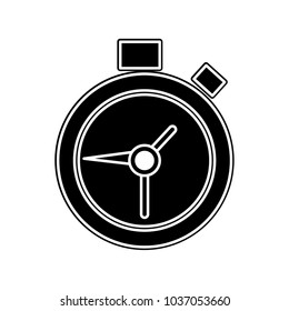 silhouette chronometer object to control time countdown