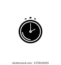 silhouette of chronometer time equipment isolated icon vector illustration design