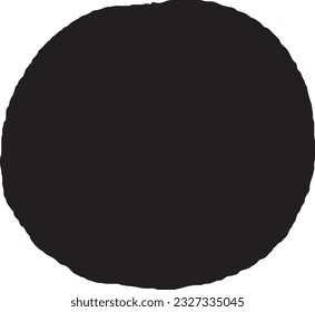 una silueta de color circular.
