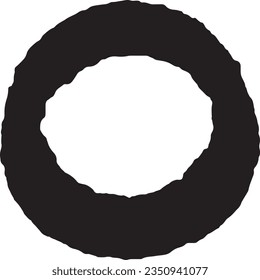 a silhouette of circle object.