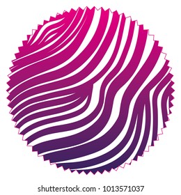 silhouette circle with pattern graphic shapes background design