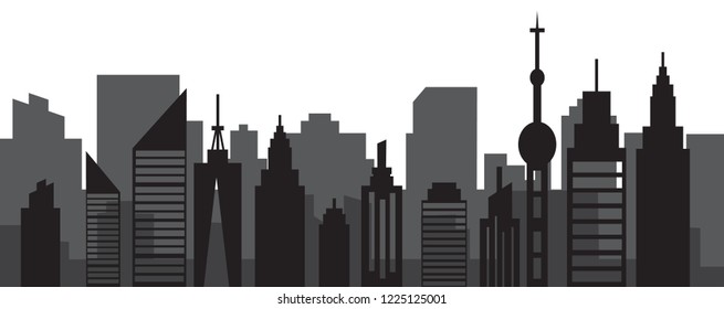 Silhouette of the city