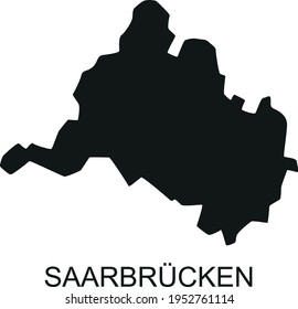 The silhouette of the city Saarbrücken
