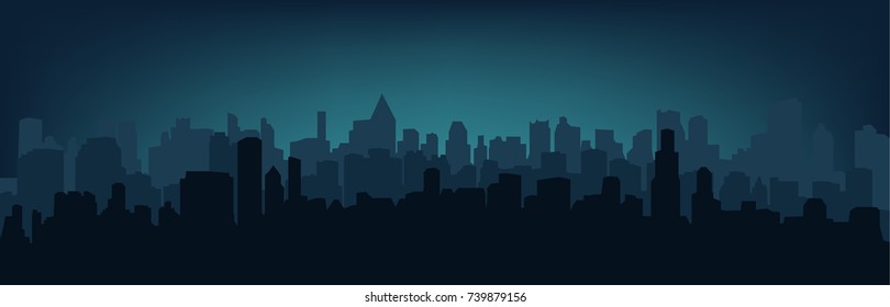 Silhouette of the city