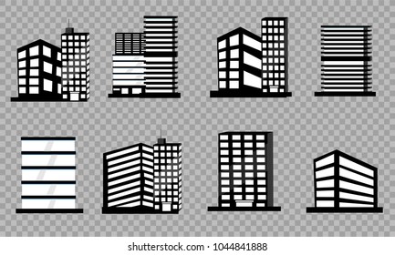 The silhouette of the city in a flat style. Modern urban landscape.vector illustration