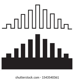 The silhouette of the city in a flat style. Modern urban landscape.vector illustration
