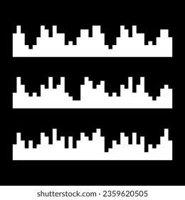 silhouette city with geometric style, vector