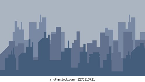 Silhouette of the city illustration.