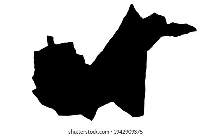 Silhouette City Map Yavan On White Stock Vector (Royalty Free ...