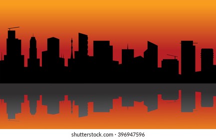 Houston Texas Skyline Detailed Vector Silhouette Stock Vector (Royalty ...