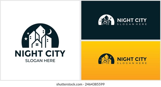 silhouette of City Scene Illustration of Buildings and City