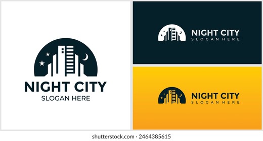 silhouette of City Scene Illustration of Buildings and City