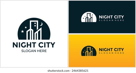 silhouette of City Scene Illustration of Buildings and City