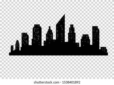  silhouette city Skyline Vector illustration