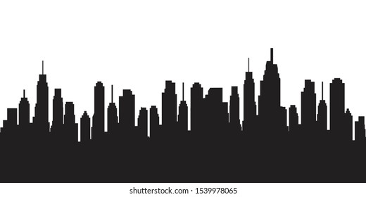 silhouette city Skyline Vector illustration