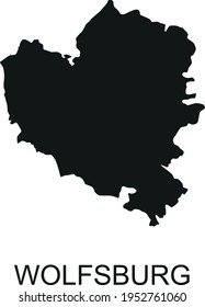 Die Silhouette der Stadt Wolfsburg