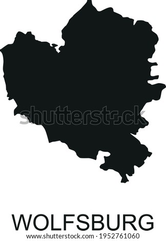 The silhouette of the city Wolfsburg