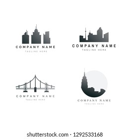 Silhouette cityscape banner s vector