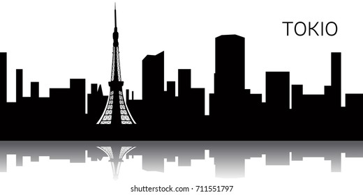 東京タワー モノクロ のベクター画像素材 画像 ベクターアート Shutterstock