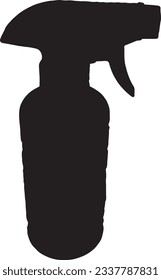silhouette of a cleaning spray.
