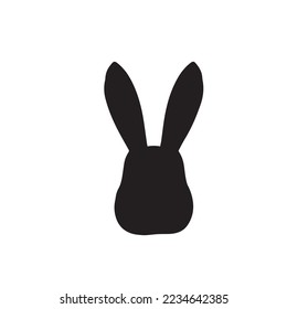 Silhouette Clip art of rabbit's head