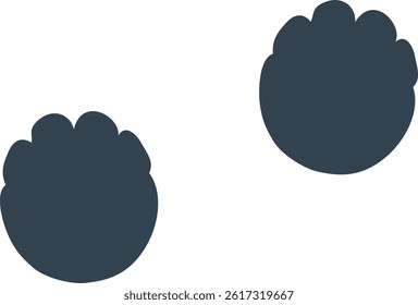 Silhouette Clip art of simple elephant footprints