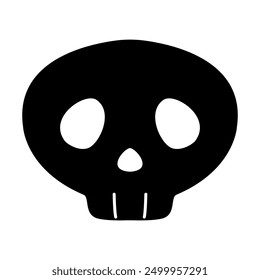 Silhouette Clip art of simple skull
