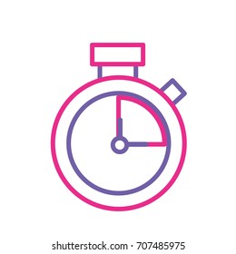 silhouette clock alarm to know the hour time