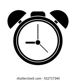 silhouette clock time watch alarm