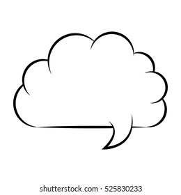 silhouette cloud callout with cumulus