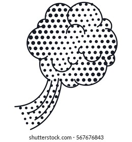silhouette cloud calloutdotted for dialogue with cumulus
