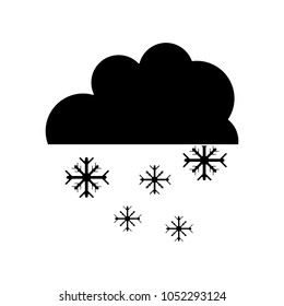 silhouette cloud with snowing cold nature weather