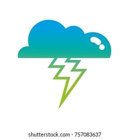 silhouette cloud with thunder natural weather sky