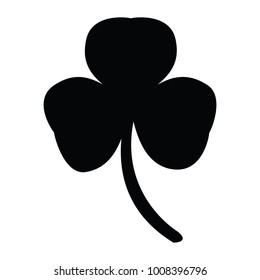 Silhouette of a clover