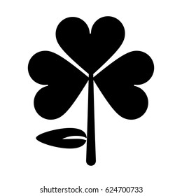 silhouette clover leafs saint patrick day ornament
