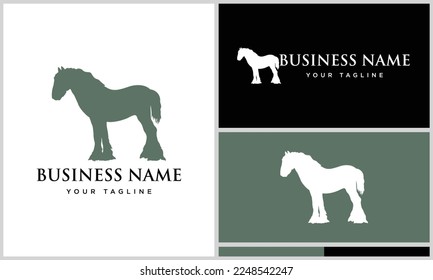 Logo-Vorlage für Silhouette Clydesdale