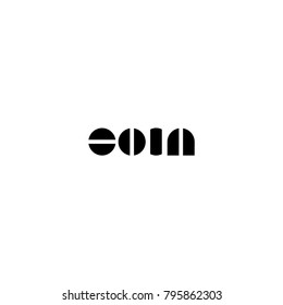 silhouette coin text