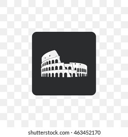 Silhouette Coliseum in Rome.