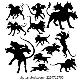 Silhouette collection of mythological people, monsters svg