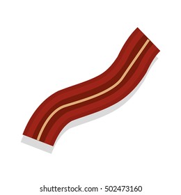 silhouette color with bacon strip