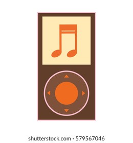 silhouette color with portable music device