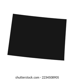 Silhouette of Colorado state border.