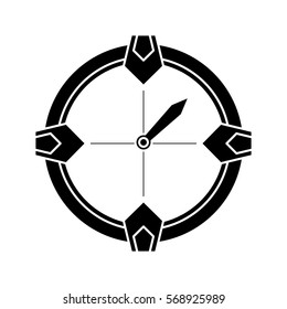 silhouette compass location gps tool travel