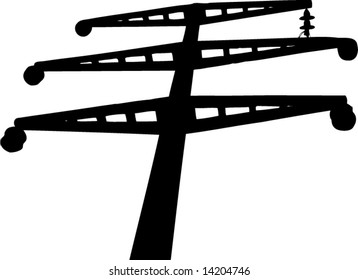 silhouette construct part of energy transport