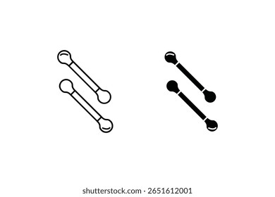 Silhueta de algodão em posição cruzada. Ideal para higiene, cuidados pessoais e visuais de banheiro.